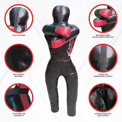 MMA Grappling Dummy for Adult BJJ Judo Wrestling Standing Brazilian JIU Jitsu MMA Self Defense Training MMA Dummy – UNFILLED – 170CM