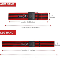 Blood Flow Restriction Bands Bodybuilding Occlusion Bands Flexible for Arms and Legs Achieve Fast Growth Without Heavy Weights