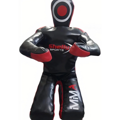 MMA Dummy Boxing Grappling Dummy Punching Bag Brazilian BJJ JIU Jitsu Sitting Position Dummy Wrestling Martial Arts Judo Karate Training Dummy – Syn Leather - UNFILLED