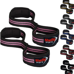 Weight Lifting Straps Figure 8 with Padded Cuff Wrist support Training Gym Straps Support Workout