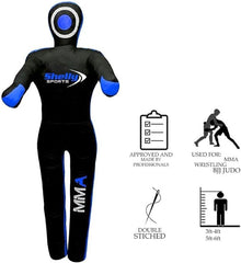 MMA Dummy Judo Grappling Punching Bag BJJ JIU Jitsu Dummy Wrestling Boxing Karate Training Dummies – Canvas – UNFILLED