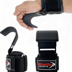 Weight Lifting Hook Wrist Straps Powerlifting Support Hand Grips Gym