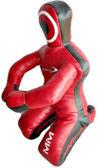 MMA Dummy Boxing Grappling Dummy Punching Bag Brazilian BJJ JIU Jitsu Sitting Position Dummy Wrestling Martial Arts Judo Karate Training Dummy – Syn Leather - UNFILLED