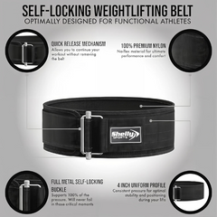 Weight Lifting Belt for Back Support Premium Self Locking Weightlifting belt of Men and Women