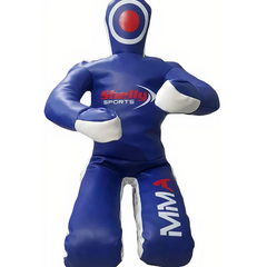 MMA Dummy Boxing Grappling Dummy Punching Bag Brazilian BJJ JIU Jitsu Sitting Position Dummy Wrestling Martial Arts Judo Karate Training Dummy – Syn Leather - UNFILLED