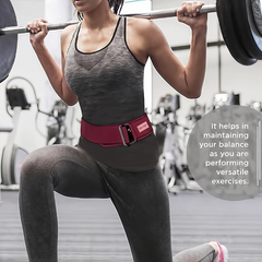 Weight Lifting Belt for Back Support Premium Self Locking Weightlifting belt of Men and Women