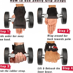 Grips PRO Multi Grip Straps/Hooks Premium Heavy Duty Weight Lifting Straps/Gloves Barbell Gymnastics Straps