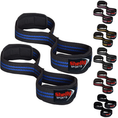 Weight Lifting Straps Figure 8 with Padded Cuff Wrist support Training Gym Straps Support Workout