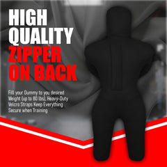 Shelly MMA Grappling Wrestling Dummy for Kids BJJ Punching Bag Wrestling Buddies Brazilian JIU Jitsu Standing Position Dummy Martial Arts Boxing Karate Training Dummies (47" / 4 Feet) UNFILLED