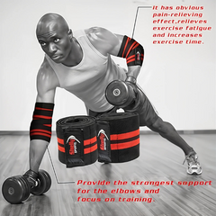 Elbow Sleeves Weightlifting Elbow Wraps Heavy Duty Elbow Support Sleeves for Workout Gym Bodybuilding Cross Training