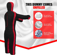 MMA Grappling Dummy for Kids BJJ Punching Bag Wrestling Buddies Brazilian JIU Jitsu Standing Position Dummy Martial Arts Boxing Karate Training Dummies– UNFILLED