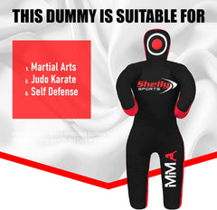 MMA Grappling Dummy for Kids BJJ Punching Bag Wrestling Buddies Brazilian JIU Jitsu Standing Position Dummy Martial Arts Boxing Karate Training Dummies– UNFILLED