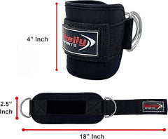 Ankle Straps for Cable Machines Leg Extensions Workouts Support for Men & Women
