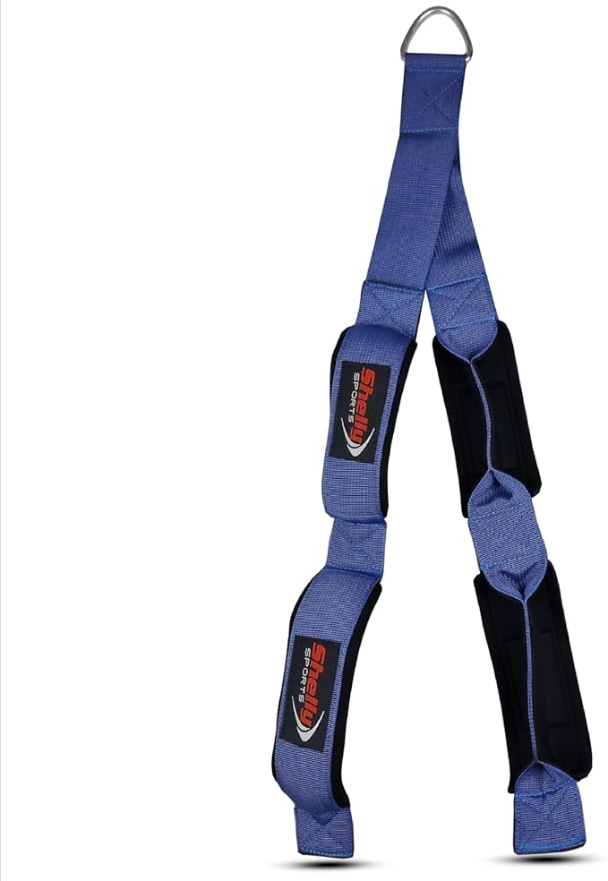 Triceps Rope Gym Cable Machine Attachments with Carabiner Anti-Slip Triceps Strap 2 Loops Neoprene Handles Pulldown Rope for Pushdowns Pulls Crunches Overhead Extensions Biceps Curl